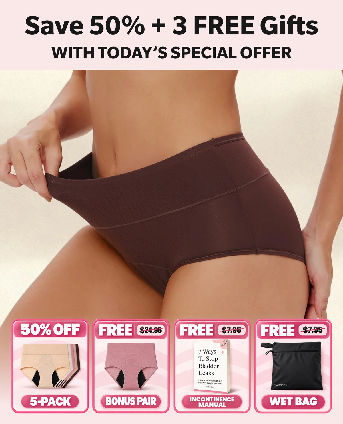 NEW: Comfort Plus Leakproof Underwear (Bundles)