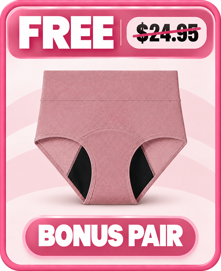 NEW: Comfort Plus Leakproof Underwear (Pink 1-Pack)
